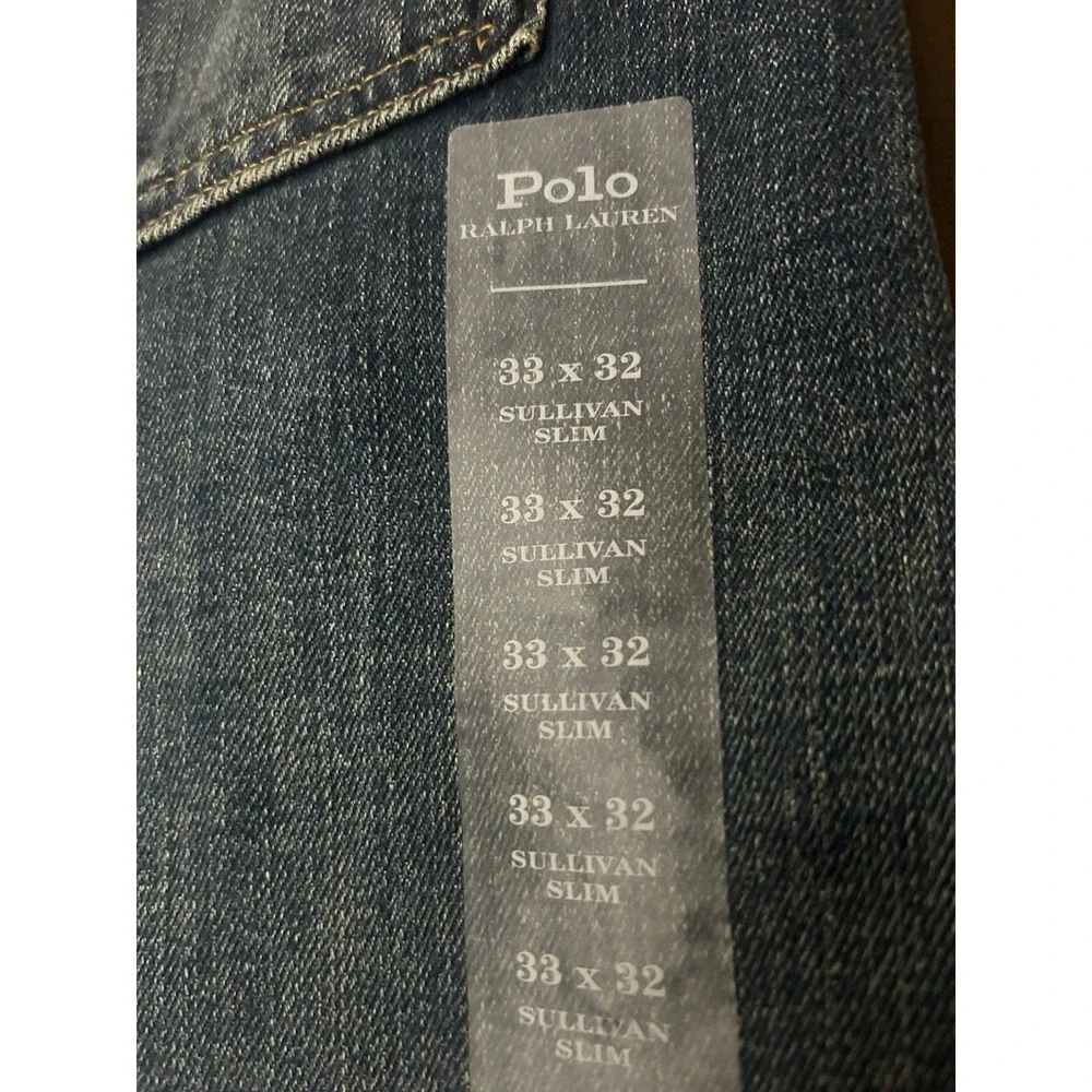 Polo Ralph Lauren Sullivan Slim Jeans Mens 33X32 Blue Stretch Denim